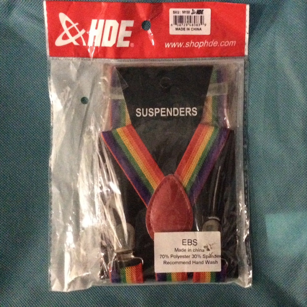 Rainbow suspenders children